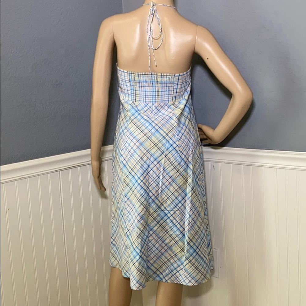 Loft Plaid Halter Dress size 10 - Picture 5 of 10